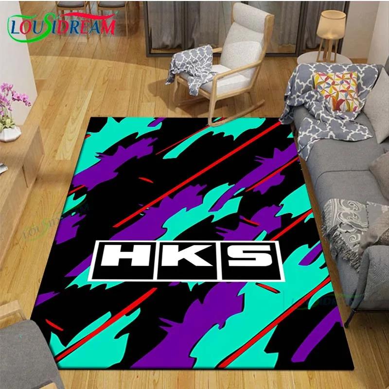 Модные Ковры с Принтом Логотипа H-HKS для Гостиной, Противоскользящий Ковер, Коврики для Детской Спальни, Коврик для Йоги, Большой Ковер, Декор