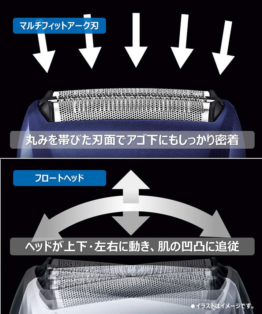 Бритва Panasonic с 3 лезвиями для ванн, синяя, мужская ES-RT19-A