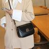 Vintage Leather Women's Bag Fashion Small Square Bag New Leisure Commuter Premium Sense Cowhide Single Shoulder Crossbody Bag