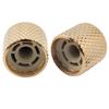 Musiclily Pro Steel Dome Knobs, 18mm Inch Standard, for USA Electric Guitars/Basses, Gold (Set of 2)