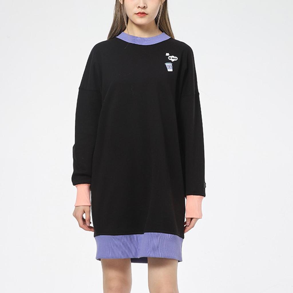 Puma Платье с длинными рукавами Downtown Graphic Crew, женское платье, черное 531436-01