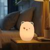 Ночной светильник с сенсорным управлением, регулируемая яркость, мягкое свечение, очаровательная настольная лампа в форме мультфильма
