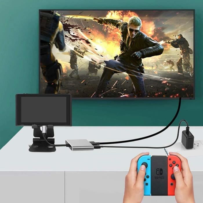 Adaptateur USB C vers HDMI 4K - HUB - Multiport - USB 3.0 - Charge rapide - 3 ports