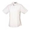 Premier Womens/Ladies Poplin Short-Sleeved Blouse