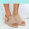 Elegant Women's Summer Beach Sandals With Comfortable Platform Espadrille Design