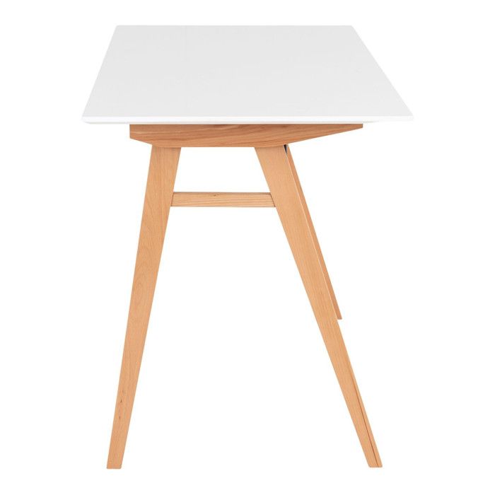 Scandinavian Desk Vangsa White/wood - House Nordic - 60 - Wood - Particle Board