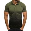 Men Golf Polo Shirt Short Sleeve Slim T-shirt Buttons Summer Casual Loose Tops