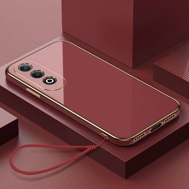 Для OPPO K12 Чехол OPPO K12 Чехол для телефона Роскошный квадратный чехол с защитой от ударов из силикона