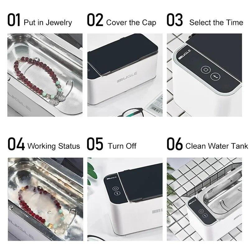 Мощная ультразвуковая мойка 500 мл 46 кГц для ювелирных изделий, очков, бритв, печатных плат, часов, зубных протезов, зубов, ультразвуковая стиральная машина KTY