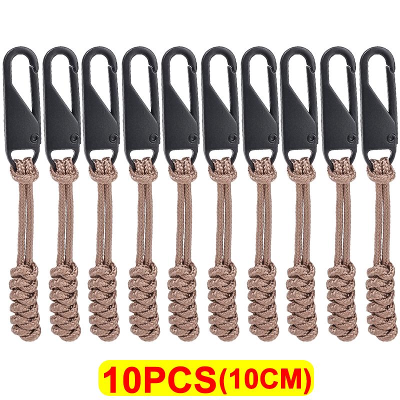Универсальная металлическая застежка-молния для уличной сумки, застежка-молния для зонтика, плетеная веревка, сменная застежка-молния для самостоятельного шитья, набор для ремонта