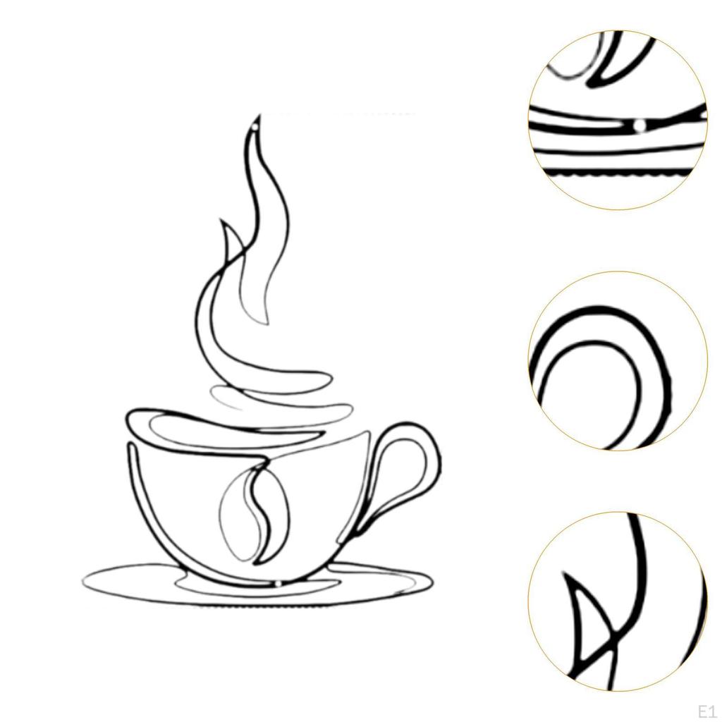 Кофейная чашка Металлическая настенная художественная коллекция Креативный подвесной орнамент центральный элемент для