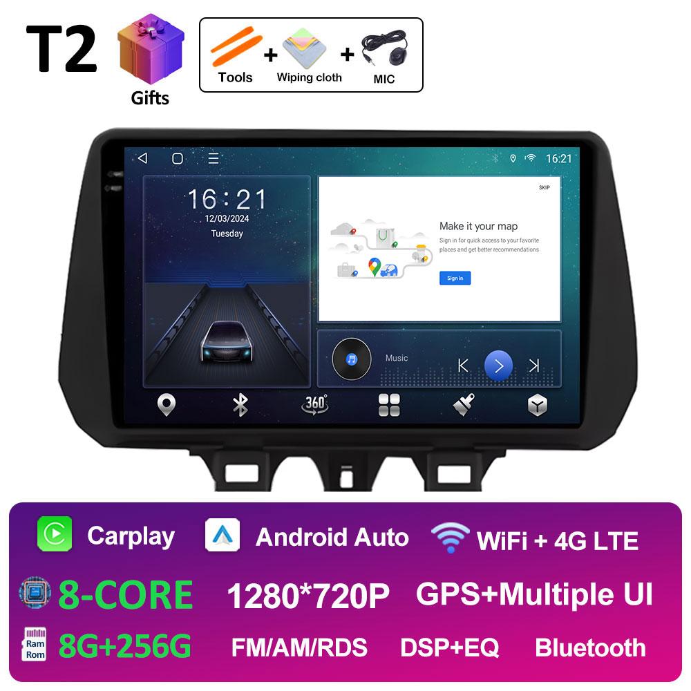 GPS-навигация Автомобильное видео для Hyundai TUCSON 2019 2020 2021 Радиоплеер Авторадио Bluetooth Вентилятор охлаждения QLED IPS Экран Нет 2 din