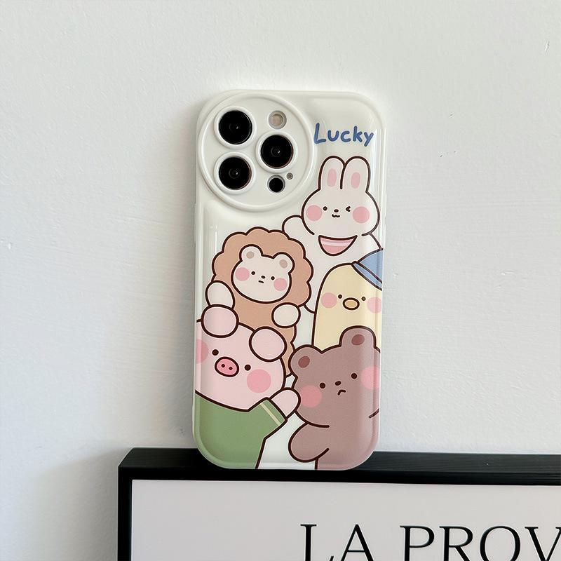 Zhitai Cartoon Air Cushion Phone Case for iPhone 15 and Oppo 11/12 Pro