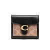 Стильный женский кошелек с застежкой-С, короткий кошелек-клатч Carteras с двухцветным принтом логотипа