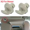 Sun Visor Bracket Clip Gray High Quality 100% Brand New 2pcs