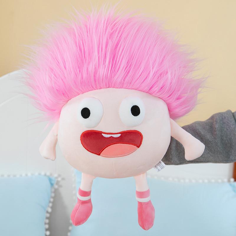 Уникальная кукла-плюшка с выпученными глазами, очаровательная, уродливо-милая, с сумасшедшими волосами, мягкая игрушка