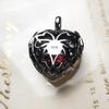 Pendant Wings Red Heart, New 925 Silver Jewelry Europe Romantic Crystal Gift For Woman