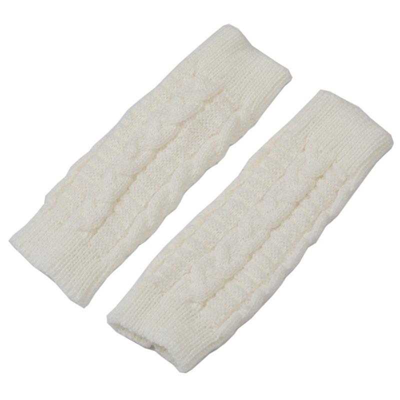 1 пара акриловых унисекс удобных коротких перчаток без пальцев с перекрутом в виде восьмерки для печати для мужчин и женщин