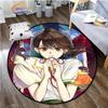 Круглый ковер с рисунком аниме Suzume, декоративный круглый коврик с 3D принтом для детей или девочек, коврик для спальни, гостиной