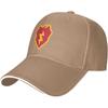 th Infantry Division Lightning Bolt Baseball Cap Adjustable Sun Hat Casual Polyester Ball Cap