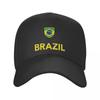 Cool Brazil Soccer Football Baseball Cap Unisex Women Custom Adjustable Adult Brazulian Flag Dad Hat Spring