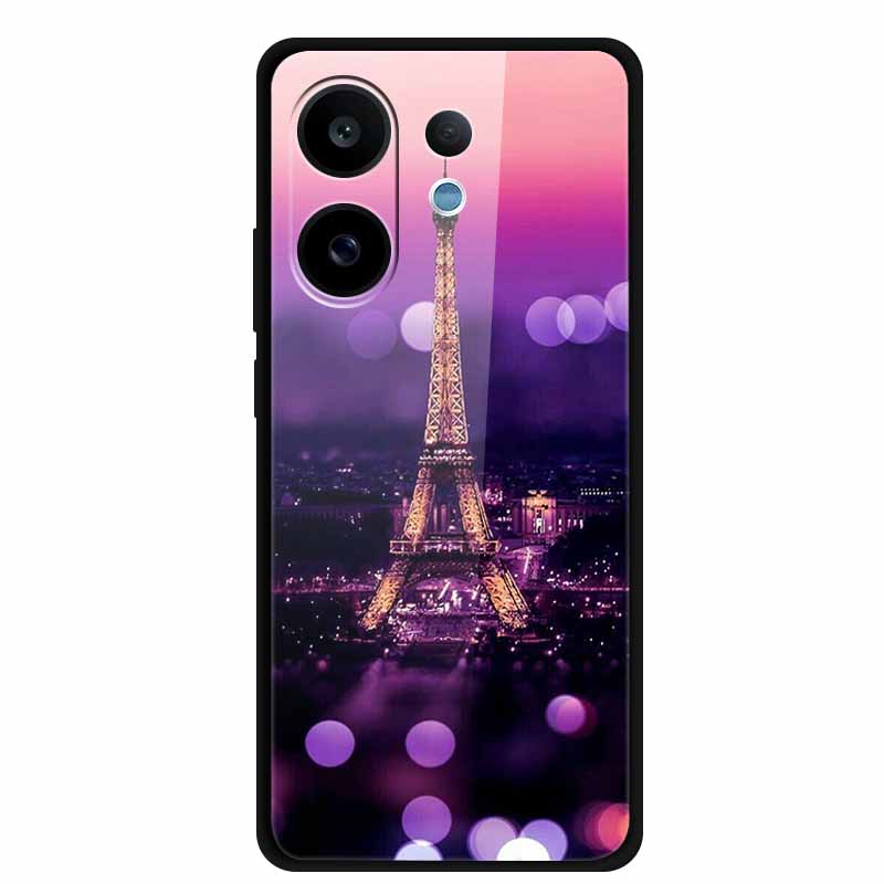 Для Vivo V60 5G Стеклянный Чехол Модный Крутой Животное Закаленное Стекло Задняя Крышка Чехол Для Vivo V 60 2025 Чехлы для Телефона 6.77" Fundas Coques