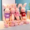 Pink Naughty Rabbit Doll Long Legs Big Ears Rabbit Pillow Children's Birthday Gift Home Decoration Event