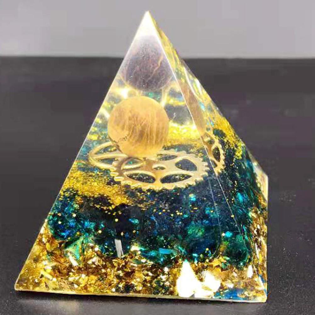 Пирамида Оргона Аметист Перидот Лечебный Камень Защита ЭМП Медитация Инструмент Ремесла