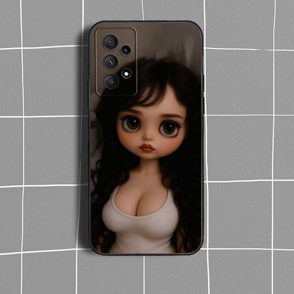 Fashion d-doll B-Blythe Phone Case For Samsung Galaxy A 91,80,73,72,71,53,52,51,22,5G Shockproof Soft Black Cover