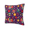 День Мертвых Цветочная Наволочка 40x40см Хэллоуин Сахарный Череп Бархатная Роскошная Наволочка Украшение для Гостиной