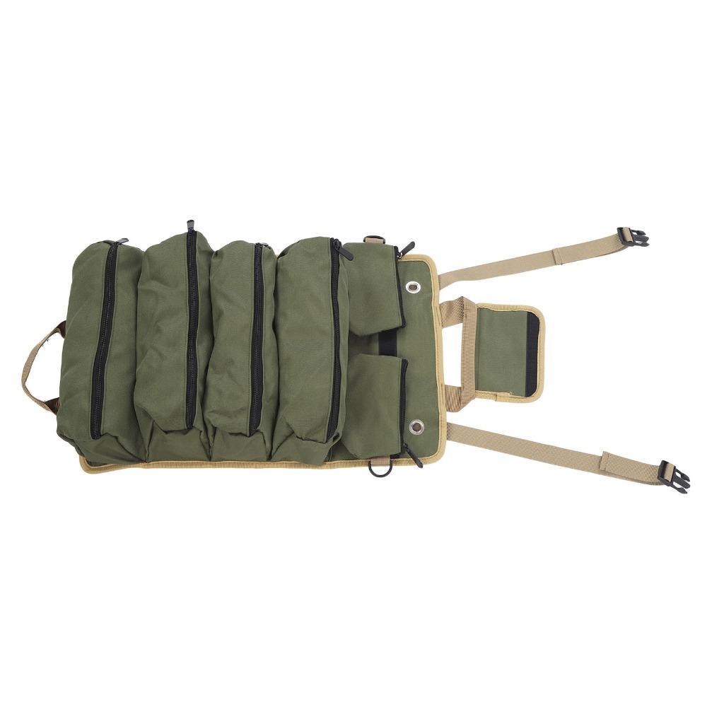 Professional Tool Roll Organizer Oxford Cloth Portable Tool Storage Bag  Gardening
