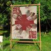 RRed HotChili Peppers Band Small Size Cheerleading Banner Hand Pulled Flag Outdoor Atmosphere Flags