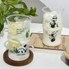 Милая стеклянная бутылка для чая с пандой из Китая, креативная, одинарная, прозрачная, чашка для кофе, сока, чашка для завтрака с молоком с пандой, стеклянная посуда для питья
