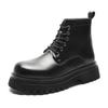 Thick-soled six-hole short tube heightening low-top Martin boots men's versatile retro British spring and autumn ins single boots 70044-J
