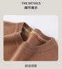 100% Sheep Wool Warm Sweater Men's Knitted Casual Comfortable Hooded Men's Wool Sweater