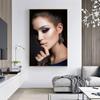 Modern Women With Beautiful Make Up Canvas Painting Posters and Prints Scandinavian Wall Art Picture for Living Room Home Decor
