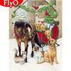 Diamond Painting Winter Cross Stitch Horse 5D Diamond Embroidery Dog Mosaic Animal Handicraft Christmas Gift