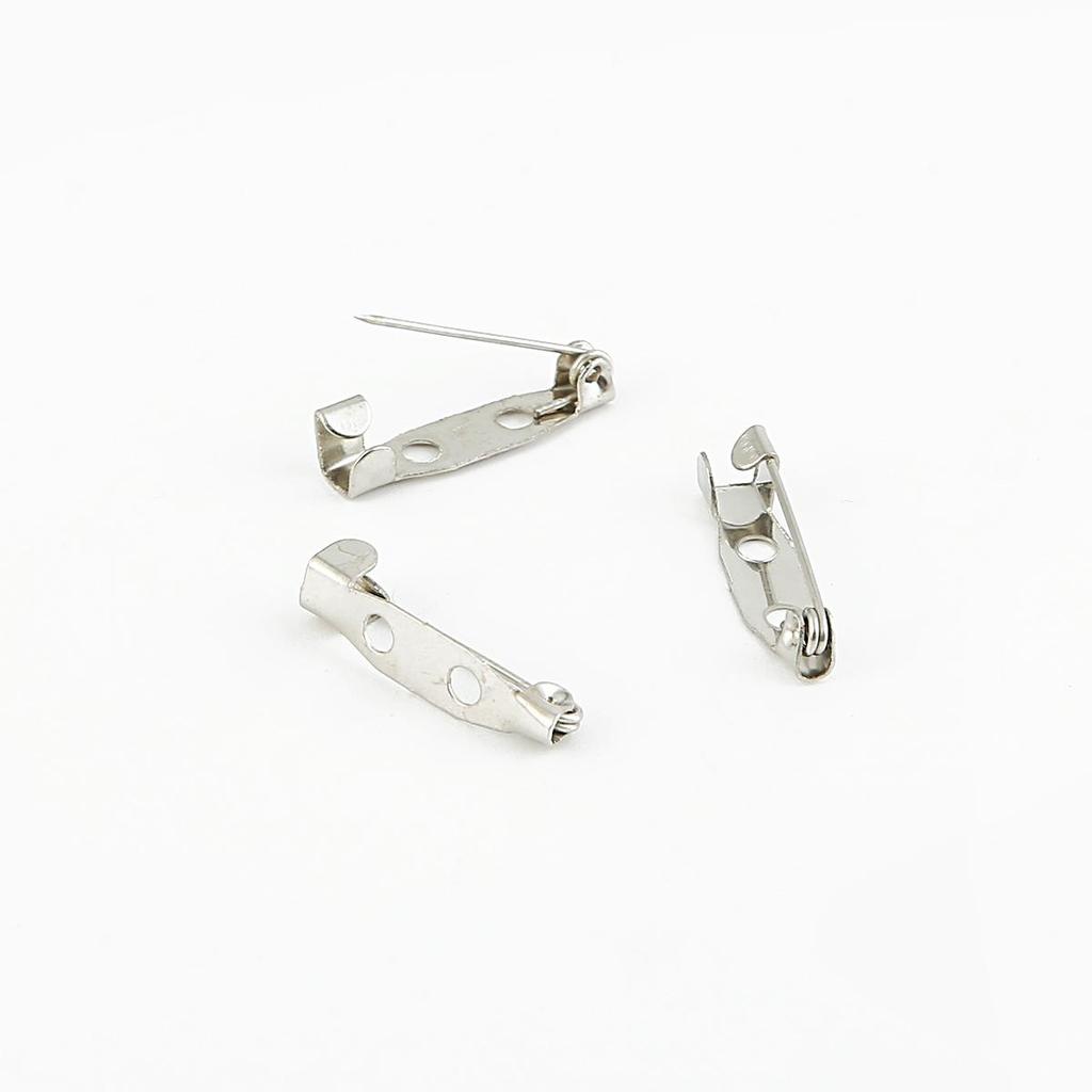 10pcs Stainless Steel Safety Pins DIY Rustproof Buckle Pin Metal Brooch Badge