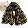 Women’s Leopard Print Fashion Light Luxury Style Scarf Soft Comfortable Sunscreen Shawl Faux Pashmina Casual Scarf for Travel Work Evening Dress