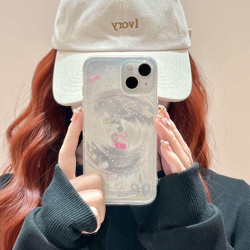 Чехол для телефона iPhone 11 13 16 ProMax Чехол для iPhone 14 15 ProMax 12 13 ProMax 13 Pro 14 Pro Swirl Чехол для телефона Модный и универсальный мультяшный милый