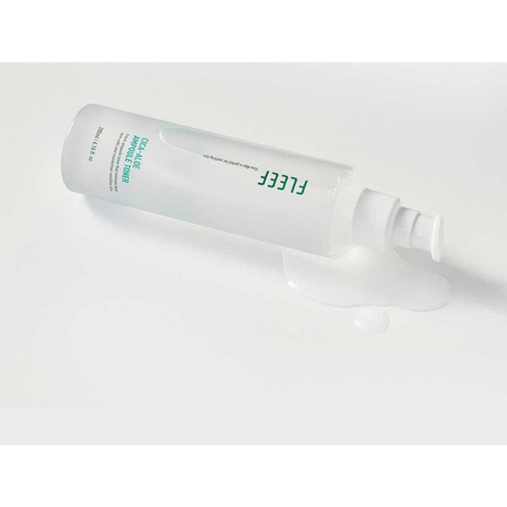 FLEEF Cica-Aloe Ampoule Toner + Aloe Calming All-in-One Lotion, 200 мл, 2 набора