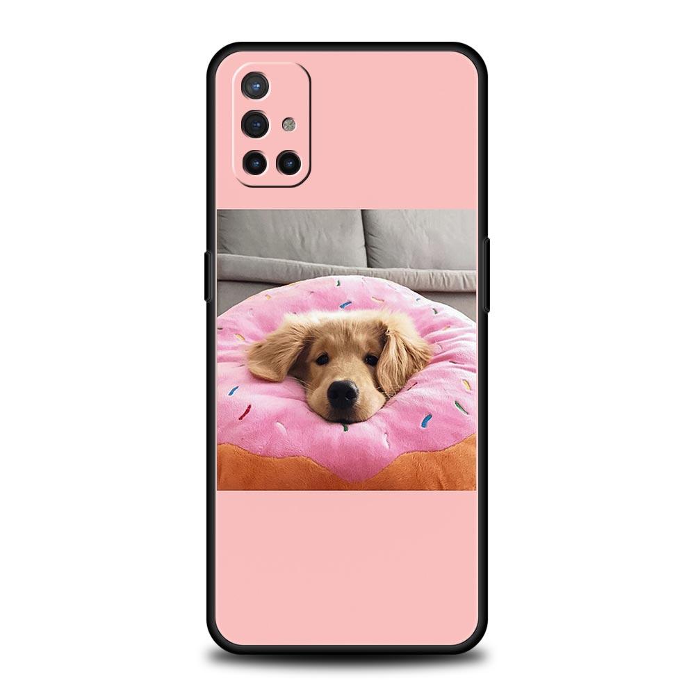 Cute Puppy Cat Phone Case For OnePlus 12 11 10 9 8 7 7T Pro 12R 10R 9RT 9R 8T Nord N100 N200 N10 2T CE 2 5G Soft Black Cover