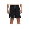Logo Print Drawstring Straight-Leg Low-Rise Sports Shorts Men Bottoms Black FQ0349-010