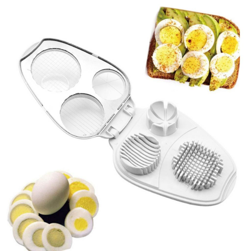 Egg Slicer for Hard Boiled Eggs Heavy Duty Egg Dicer Stainless Steel Egg Chopper Quick Meal Preparation Tool