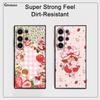 Клубнично-розовый S-Шорткейк Чехол для телефона Samsung Galaxy S25 S24 S22 S23 Ultra S21 S20 Plus 5G Матовый Нескользящий Полностью Мягкий Чехол
