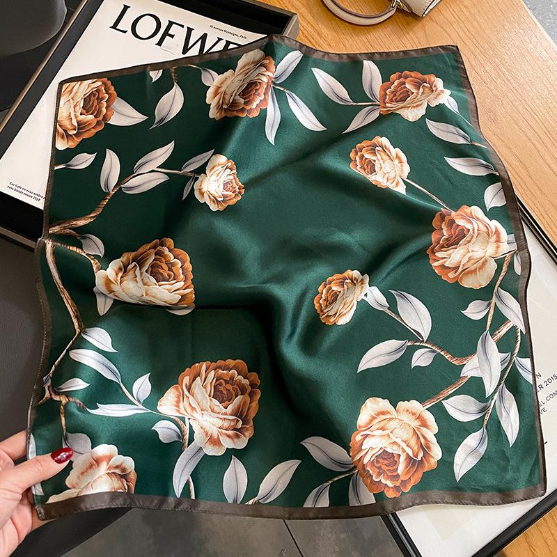 100% Натуральный Шарф из Шелка Женский Квадратный Галстук на Шею Шарфы Шали Накидки для Леди Фуляр Шарфы Пашмина Женский Хиджаб Бандана буфанда