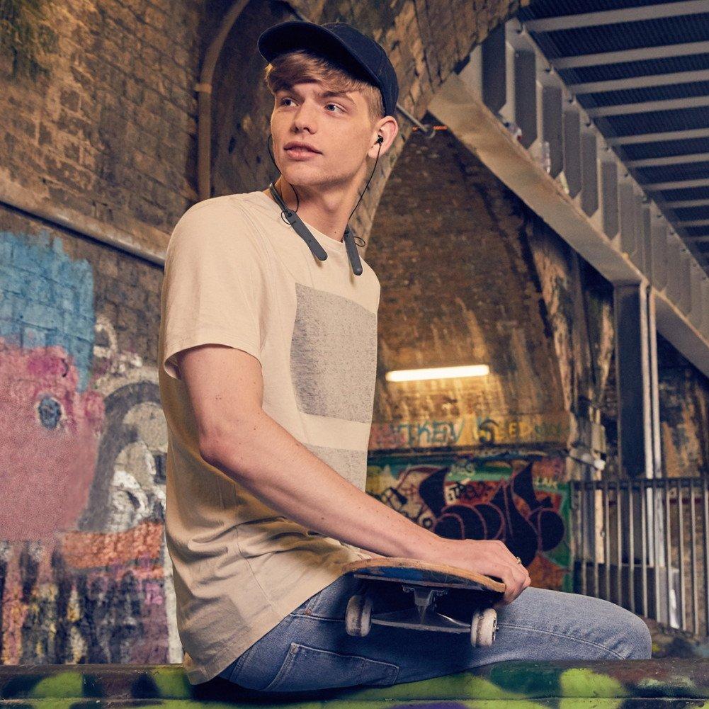 Sony Wireless Bluetooth Up To 20 Hours of Continuous Headphones with 2017 Black WI-C400 Earphones Compatible, Playback, In-Ear Microphone, Model,