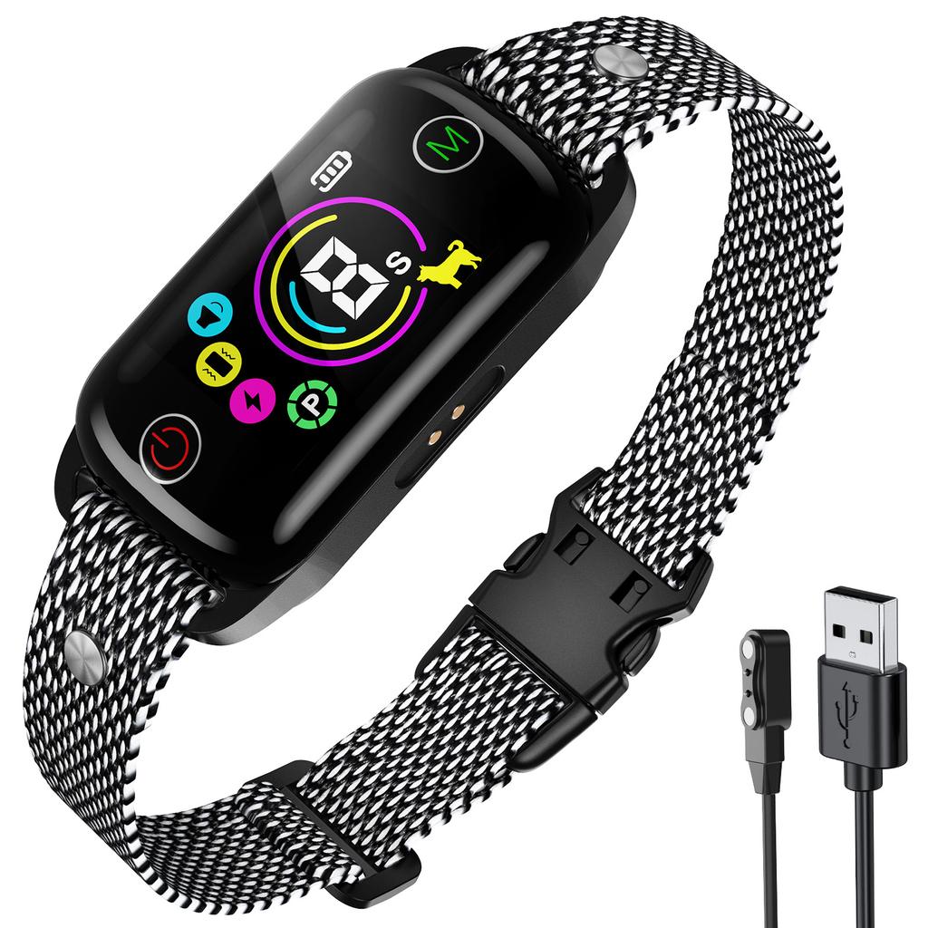 Умный ошейник от лая для собак, перезаряжаемый, анти-лай, с 8 регулируемыми уровнями чувствительности, шоковый ошейник от лая с 4 режимами тренировки, ошейник от лая для собак