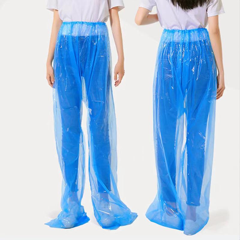 1PC Pack Foot Outdoor Travel Waterproof Rainpants Clear Raincoat Disposable Supplies Rain Pants