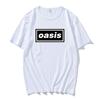 Hip Hop Streetwear Live'25 Oasis-s Band Tshirts Round Neck Cotton Unisex Tee-shirt Summer Casual Graphic Printing T-shirt Male